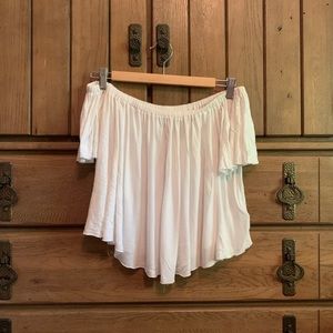 White off the shoulder top